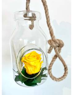 Suspension Bottle Rose éternelle Jaune 2