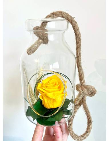 Suspension Bottle Rose éternelle Jaune, vue 3