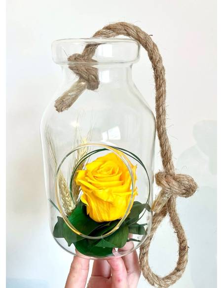 Suspension Bottle Rose éternelle Jaune, vue 3