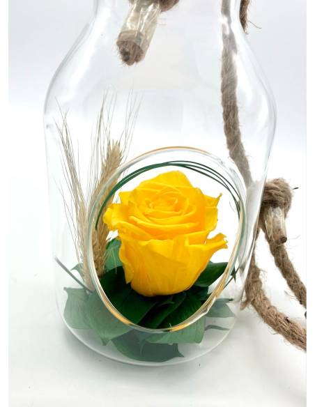 Suspension Bottle Rose éternelle Jaune, vue 4