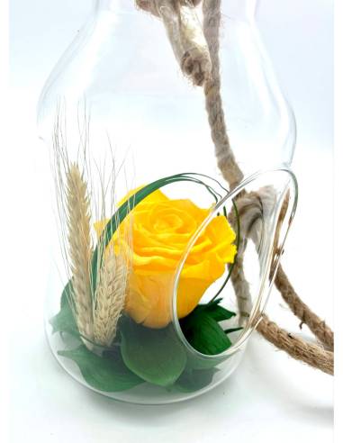 Suspension Bottle Rose éternelle Jaune, vue 5