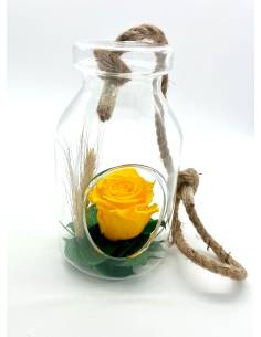 Suspension Bottle Rose éternelle Jaune