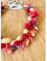Couronne de fleurs - Hortensia et fleurs sechées