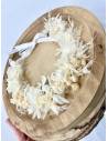 Couronne de fleurs - Hortensia blanc beige naturel, vue 1