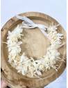 Couronne de fleurs - Hortensia blanc beige naturel