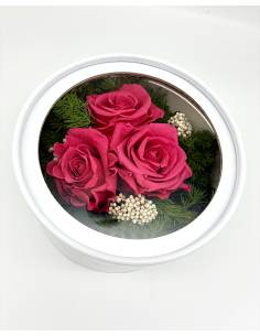 Boîte Cadeau Roses éternelles Rose