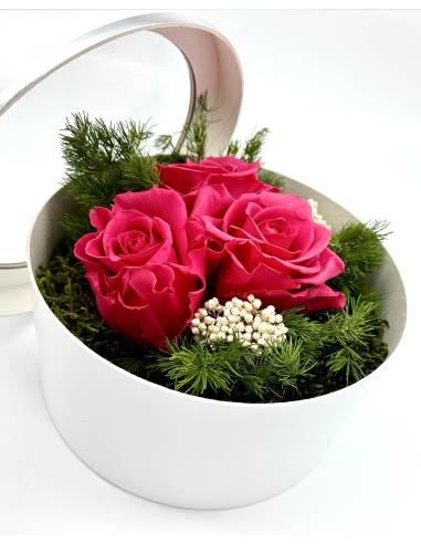Boîte Cadeau Roses éternelles Rose, vue 2