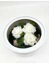 Boîte cadeau roses éternelles Blanches