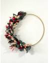 Cercle Floral Bois de Rubis - décoration murale fleurs séchées, vue 5