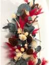 Cercle Floral Bois de Rubis - décoration murale fleurs séchées, vue 2