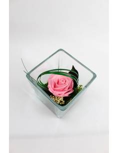 Cube déco GM rose éternelle Rose Clair